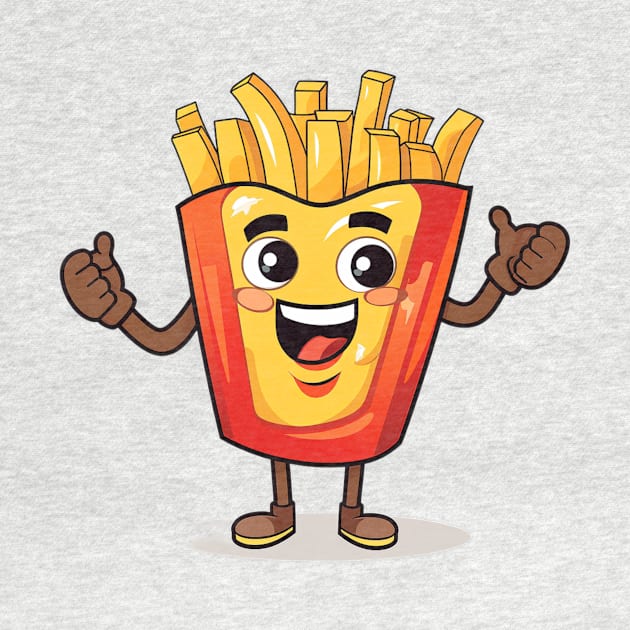 Cute French Fries T-Shirt by nonagobich